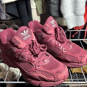 Adidas Astir Women's Burgundy Sneakers 8